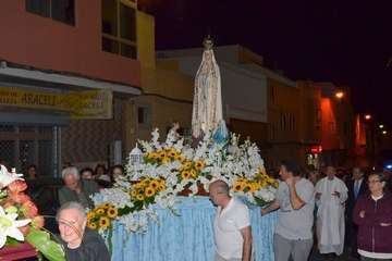 Misa y procesión religiosa en el El Calero de Telde (Foto Francisco Javier Santana)